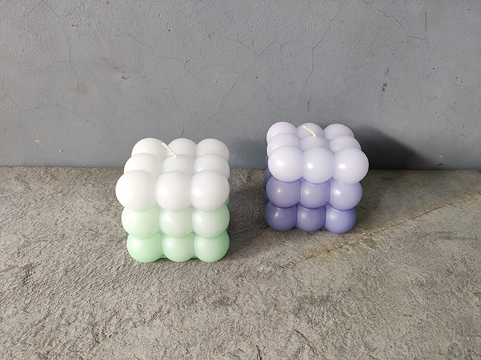 ombre bubble candle