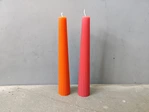 wholesale colorful ribbed taper candles supplier