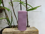 handcrafted wave pattern pillar candle wholesale