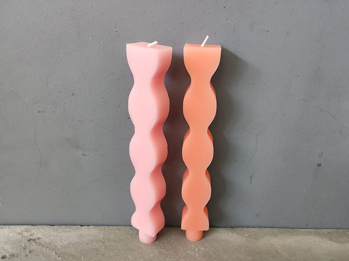 wavy aesthetic candles