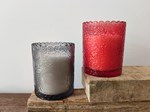 Scalloped Edge Glass Candle