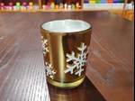 christmas metallic votive candle