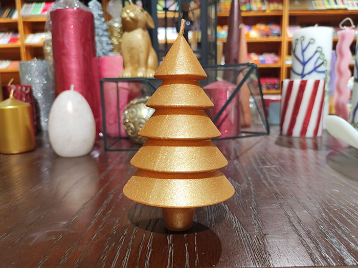 christmas tree shape candles