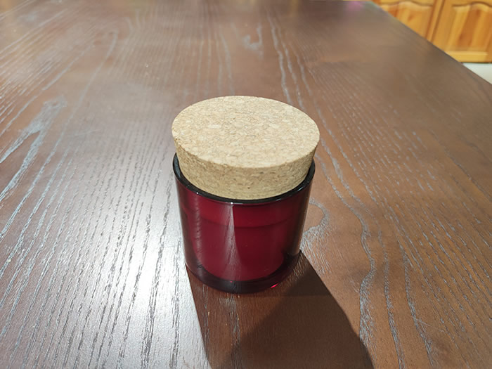 cork top glass jar candles