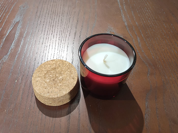 cork top glass jar candles