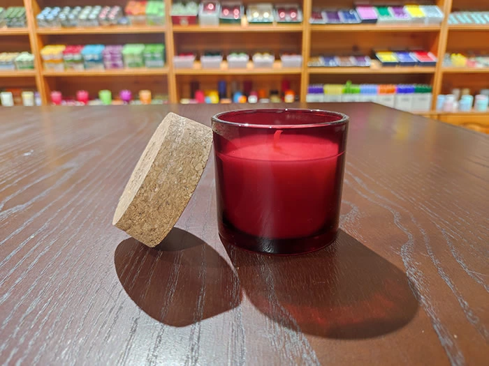 cork top glass jar candles