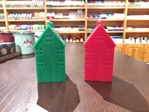 tall house shape candles