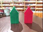 tall house shape candles