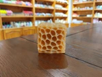 honeycomb cube candle