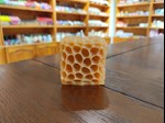 honeycomb cube candle