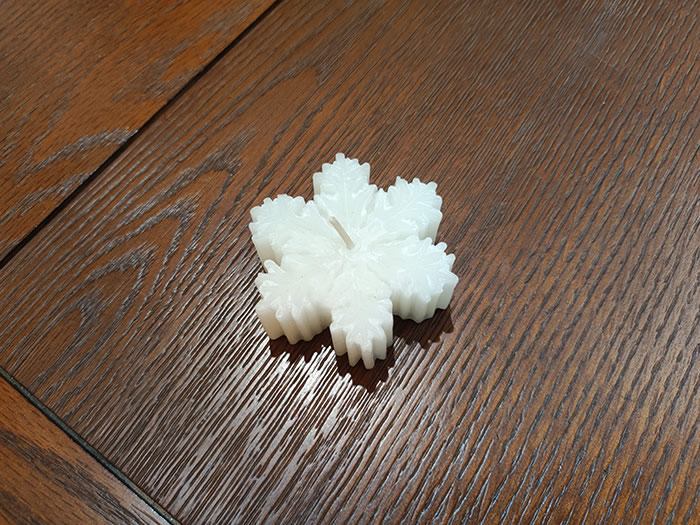 snowflake candles